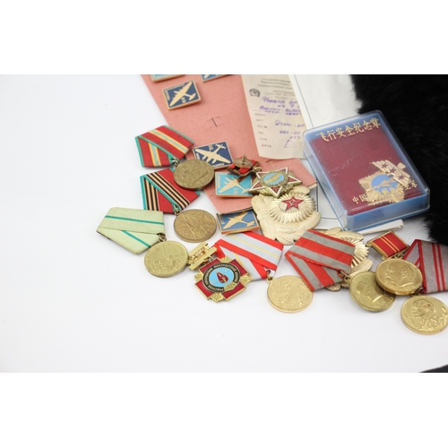 486 - Mixed Soviet Russian Collectables Inc Medals, Blood Doner Awards, Paperwork Etc