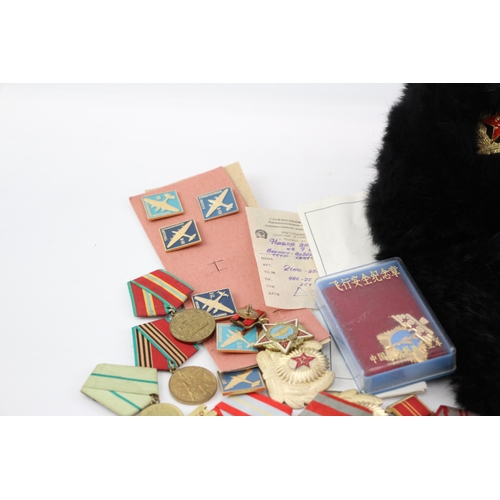 486 - Mixed Soviet Russian Collectables Inc Medals, Blood Doner Awards, Paperwork Etc