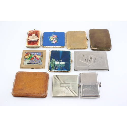 563 - Antique Vintage Cigarette Case EPNS Tobacciana Collectables Inc Stratton Etc