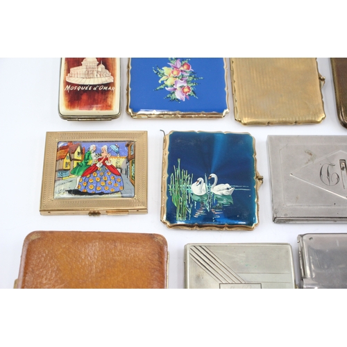 563 - Antique Vintage Cigarette Case EPNS Tobacciana Collectables Inc Stratton Etc