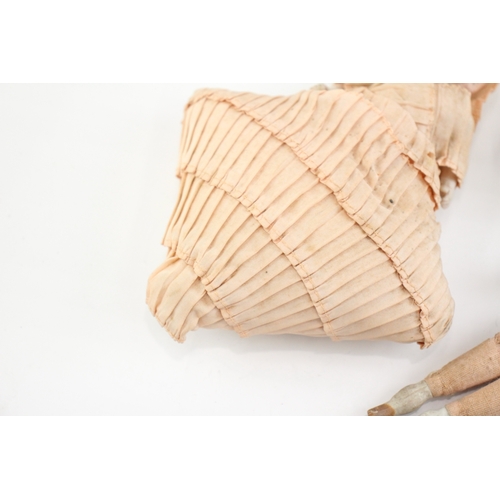 589 - Antique Bisque / Porcelain Miniature Accessory Dolls Inc Mignonette, Half Dolls