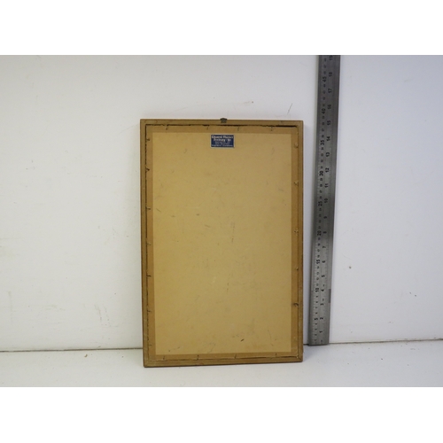 281 - Hand crafted German pewter (Zinn) relief panel set in a wooden frame and a copper relief framed plaq... 