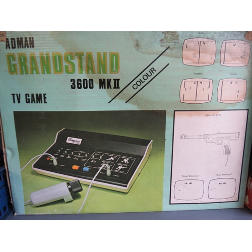 145 - Vintage Adam grandstand 3600 MKII TV game console from tate 70's with gun (cheetahdefender 64 light ... 