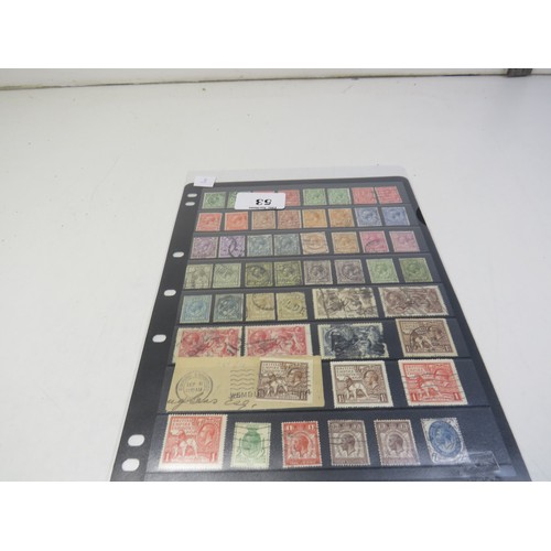 53 - One sheet of Great Britain George V stamps, Cat c£700