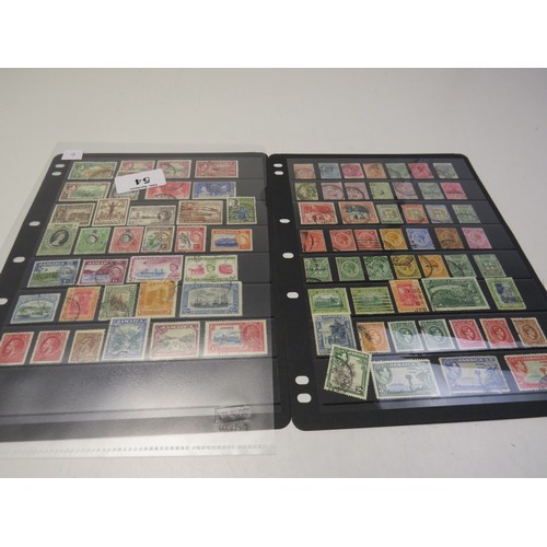 54 - Two sheets Jamaica early stamps, Cat c£200