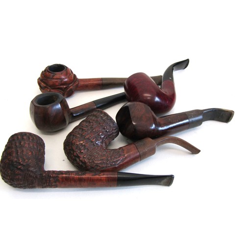 80 - A collection of vintage smoking pipes to include Real Briar, Bruyere etc.