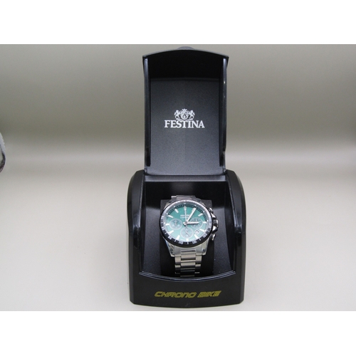 2 - Boxed Festina Chronograph watch