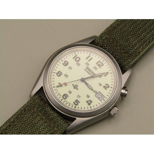 10 - Seiko Kinetic military style watch