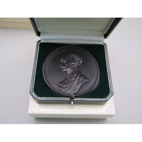 24 - Three cased medals relating to Baroness Burdett-Coutts