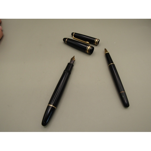 28 - Two Montblanc pens including a fountain pen and a byro