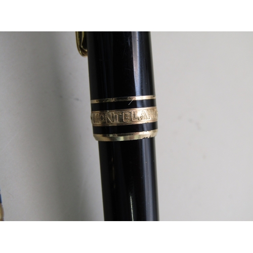 28 - Two Montblanc pens including a fountain pen and a byro