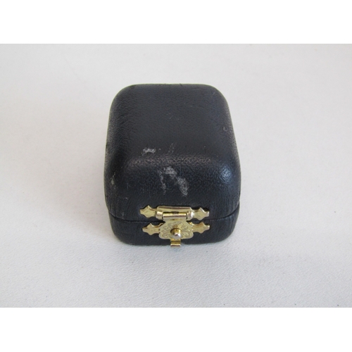 20E - Vintage 9ct gold Amethyst trilogy ring size P, weight 3g.