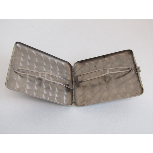 20A - Vintage 1950's metal cigarette case in the style of a £1 bank note.