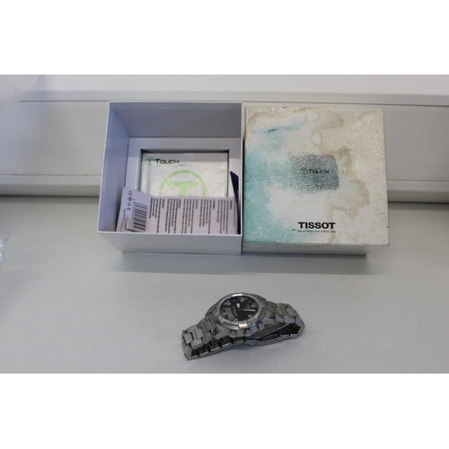 15 - Tissot Touch watch with box