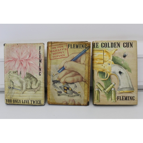 34 - Three vintage Ian Fleming James Bond books