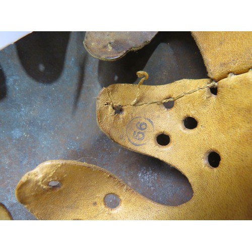 179 - Original WWII German Luftwaffe single decal M40 helmet marked on the inside with liner