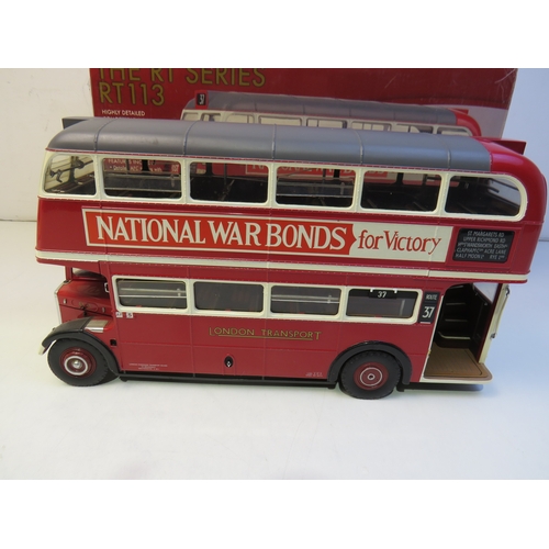 431 - Sun Star 1/24 scale diecast model AEC RT series Double Decker bus with box.