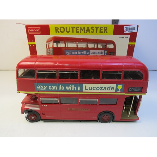 432 - Sun Star 1/24 scale diecast model London Transport Routemaster Double Decker bus with box.