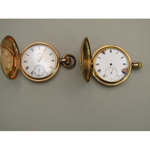 2 - Two gold plated pocket watches