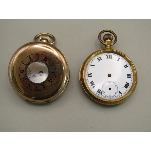 3 - Two gold plated pocket watches
