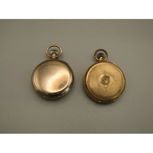 3 - Two gold plated pocket watches