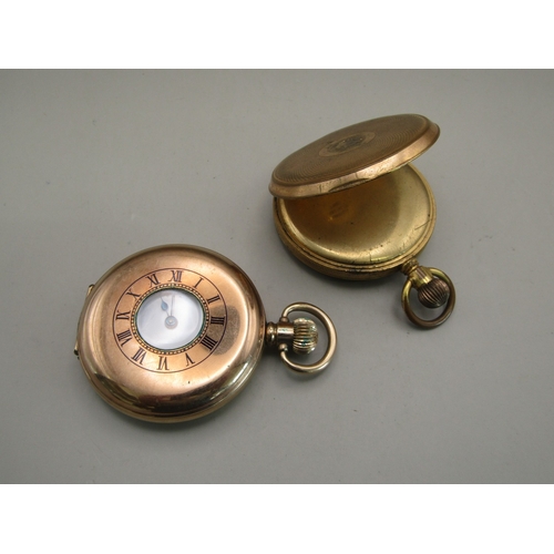 3 - Two gold plated pocket watches