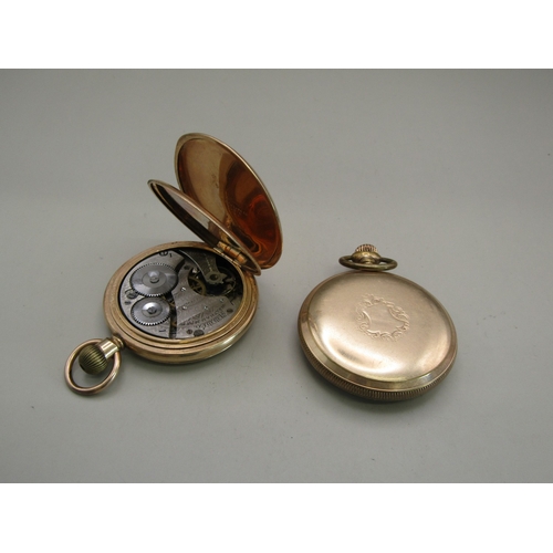 4 - Two gold plated pocket watches