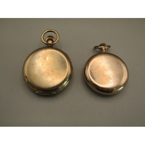 5 - Two gold plated pocket watches