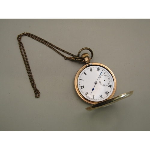 6 - Two gold plated pocket watches