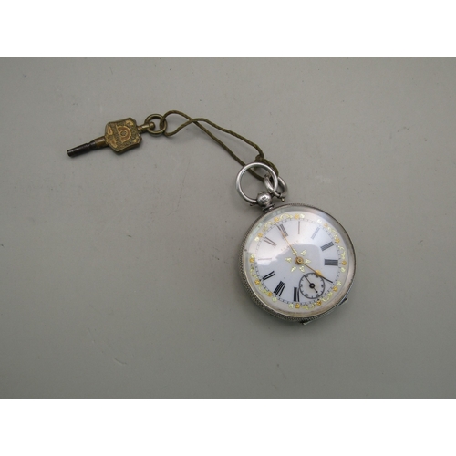 12 - 935 Silver La Belle pocketwatch