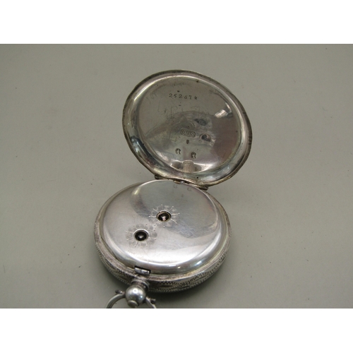 12 - 935 Silver La Belle pocketwatch