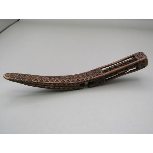 13 - Antique knitting sheath