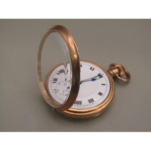 28 - Gold plated pocket watch