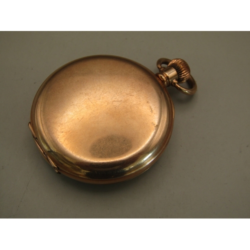 28 - Gold plated pocket watch