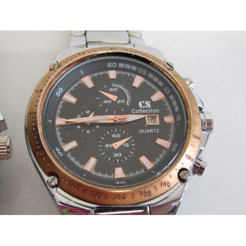 Two chronograph watches, Aviator and CS collection