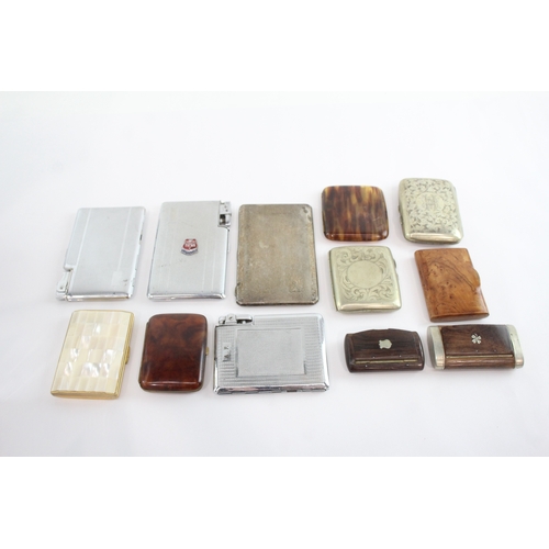 epns cigarette case Vintage silver plated cigarette holder theyre companions Antique Vintage Cigarette Case Collection