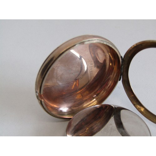 207 - Antique 9ct rose gold Waltham pocket watch, 89g (missing glass).