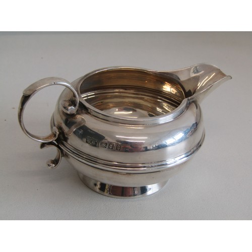 211 - Antique c1924 Mappin & Webb sterling silver 3-piece tea service comprising of teapot, sugar bowl and... 