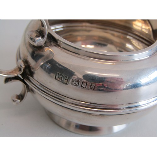 211 - Antique c1924 Mappin & Webb sterling silver 3-piece tea service comprising of teapot, sugar bowl and... 