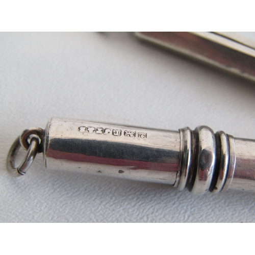 その他 2 SET Antique Silver Propelling Pencils Two antique sterling silver propelling pencils, 13.8g
