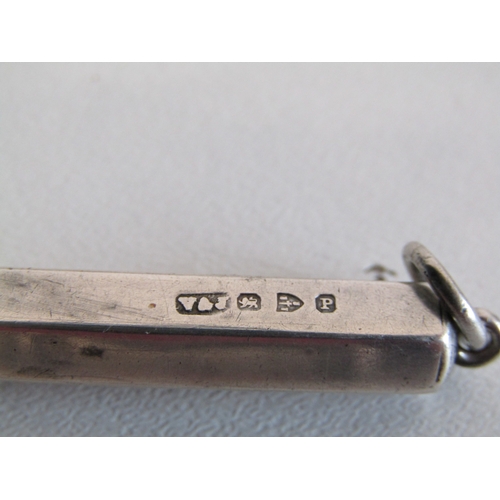 Two antique sterling silver propelling pencils, 13.8g