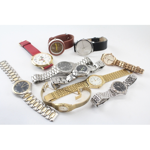 480 - Quartz Watches Assorted Job Lot Seiko Lorus UNTESTED