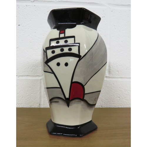200Z - Lorna Bailey hexagon vase cruise colourway