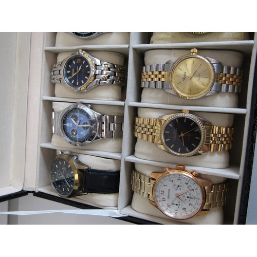 32 - Two boxes of men's quartz watches