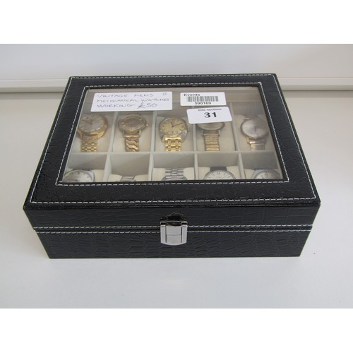 31 - Vintage men's mechanical watches
