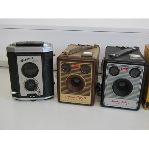 46 - Four Brownie cameras