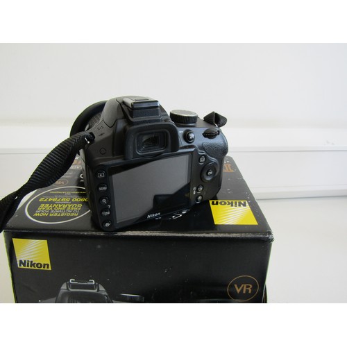 33 - Boxed Nikon D3200 VR II camera