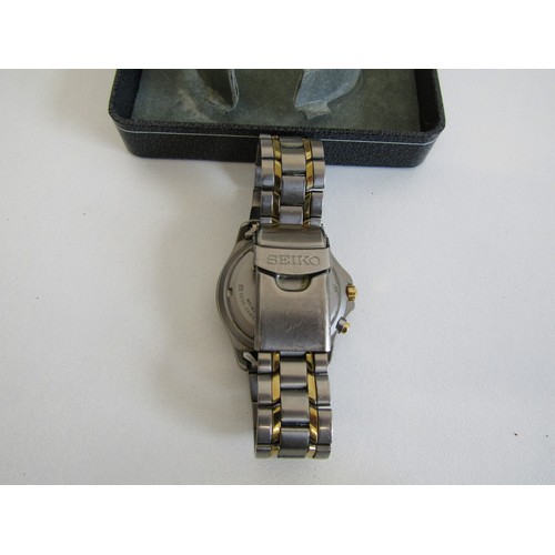8 - Boxed Seiko SQ 100 Titanium watch