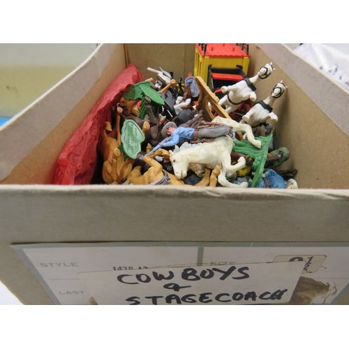 59 - Job lot of vintage Britains toys, figures, vehicles etc.