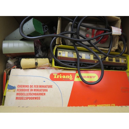 58 - Job lot of Triang loose, boxed and power supply